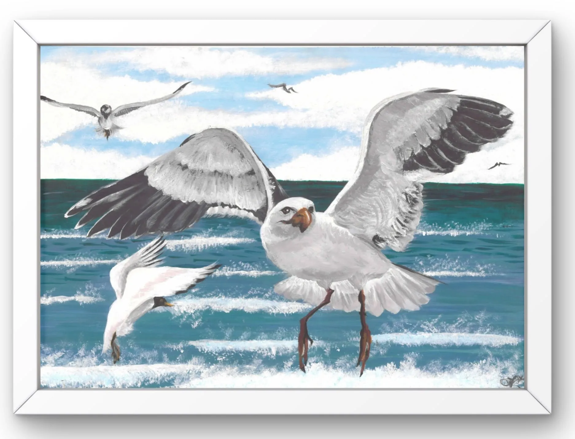 The Swarm presented in a white frame